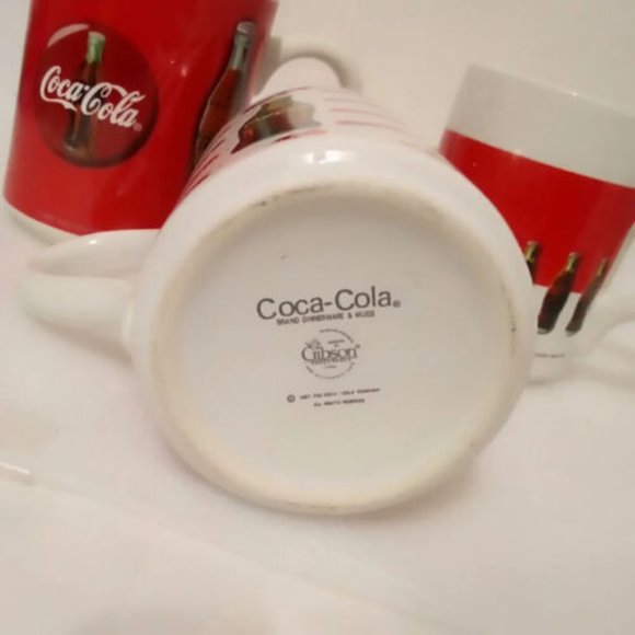 Vintage 1997 Gibson Coca-Cola Mug Lot of 3 - Picture 3 of 3